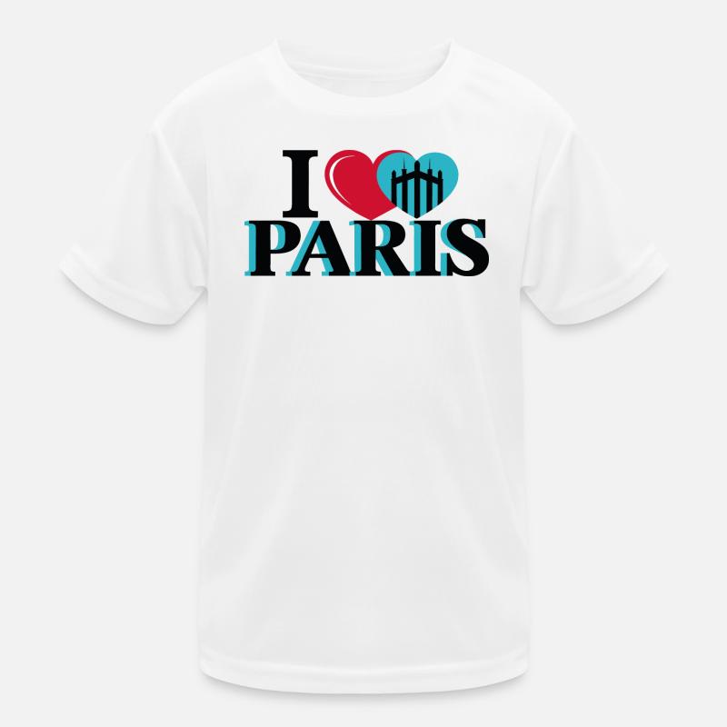 I Heart Paris: Herz Brücke Stil Kinder Funktions-T-Shirt