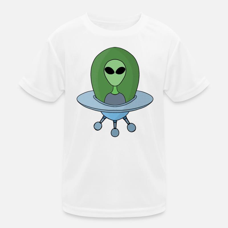 Alien dans son petit vaisseau spatial T-shirt sport Enfant