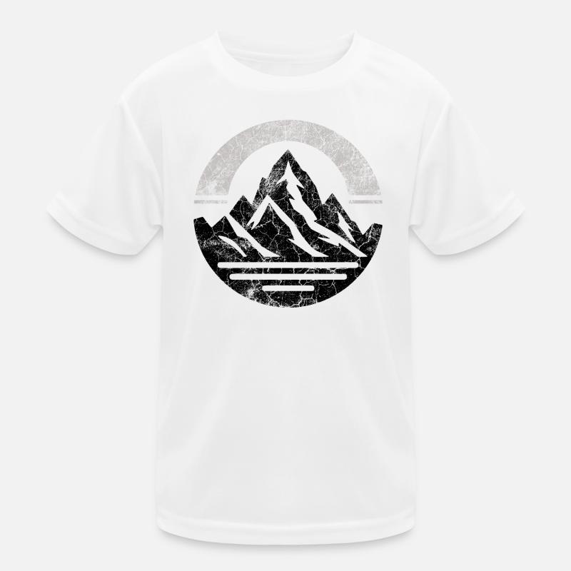 Vintage Black Mountain Kids Functional T-Shirt