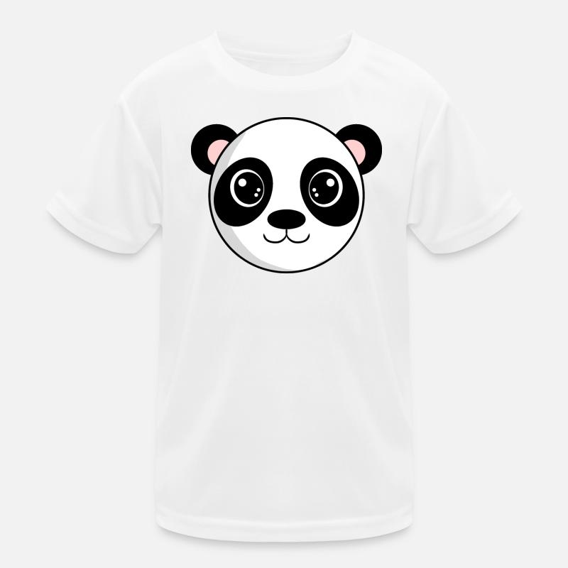 Panda Kopf Kinder Funktions-T-Shirt