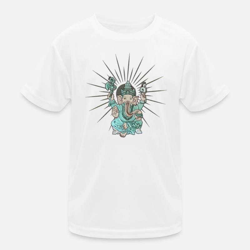 Indian elephant Ganesha. Kids Functional T-Shirt