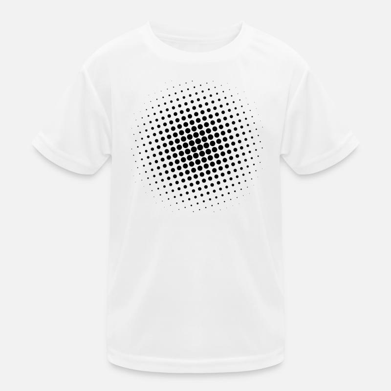 Grid black - Kids Functional T-Shirt - white