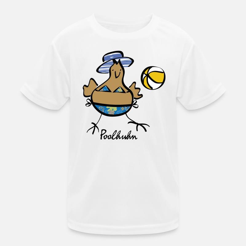 RIKELS Poulet de Piscine avec Boule 2026 T-shirt sport Enfant