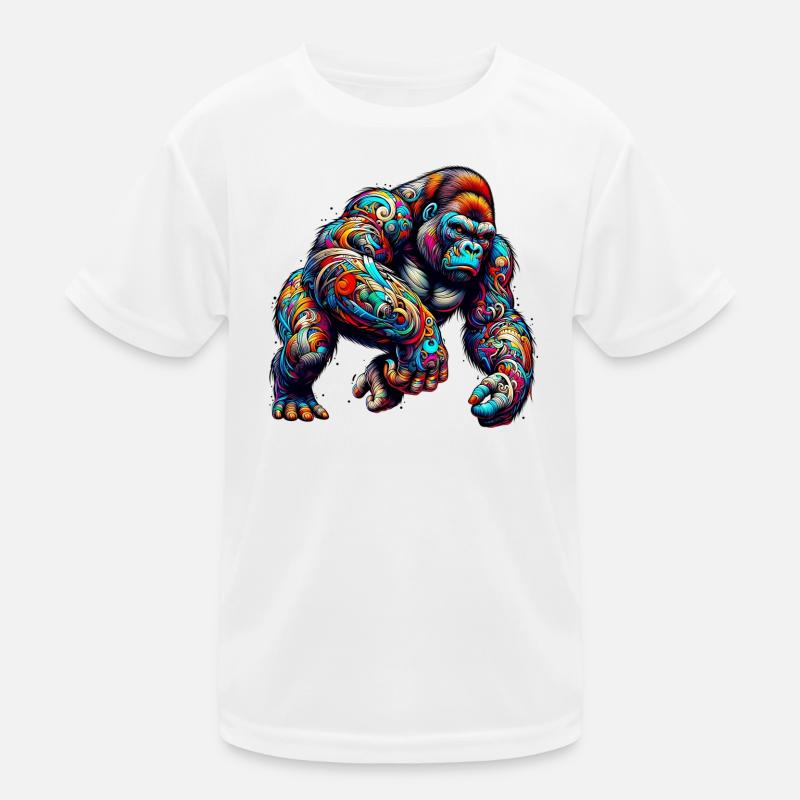 Gorilla Kinder Funktions-T-Shirt