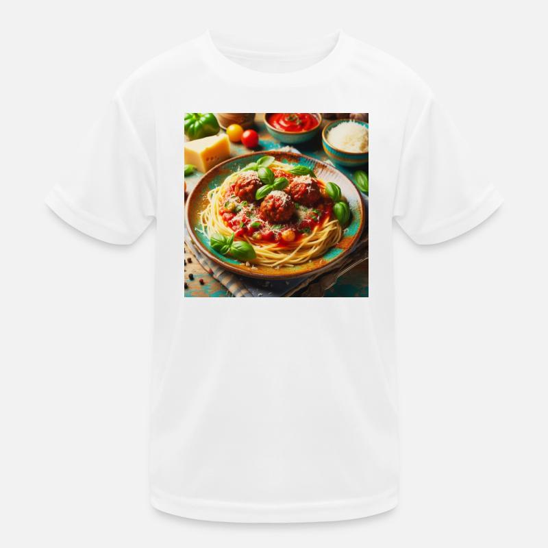 Spaghetti à la viande T-shirt sport Enfant
