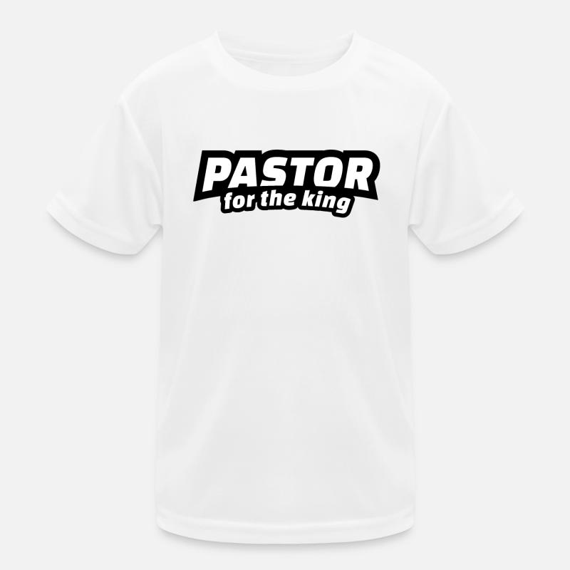 Cadeau pour le pasteur, pour la collection King - T-shirt sport Enfant - blanc