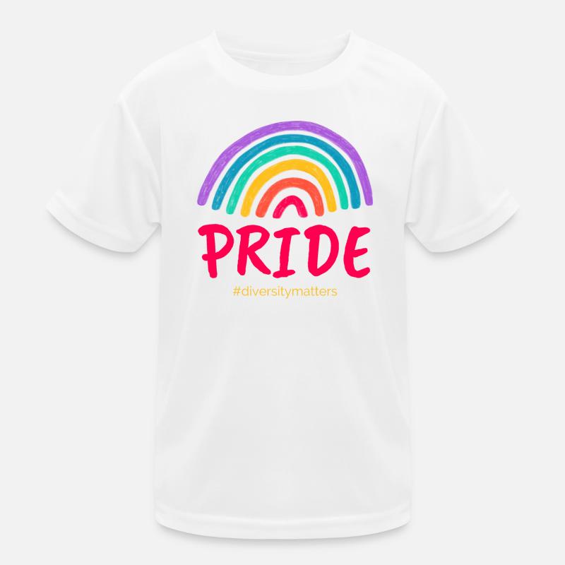 Pride pink #diversitymatters Kinder Funktions-T-Shirt