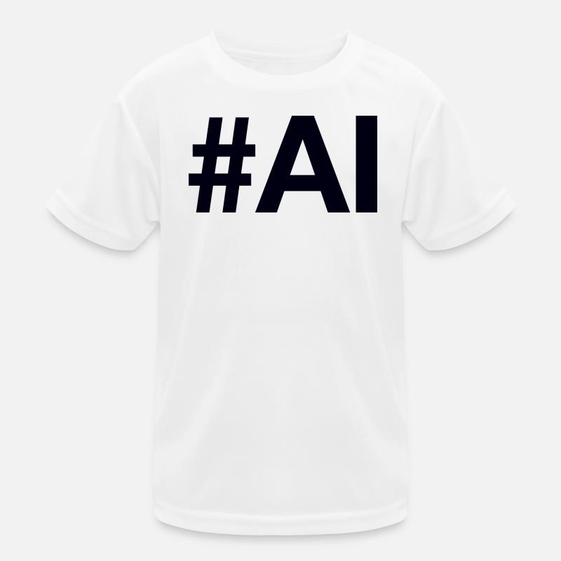 AI Artificial Intelligence - Kinder Funktions-T-Shirt - Weiß