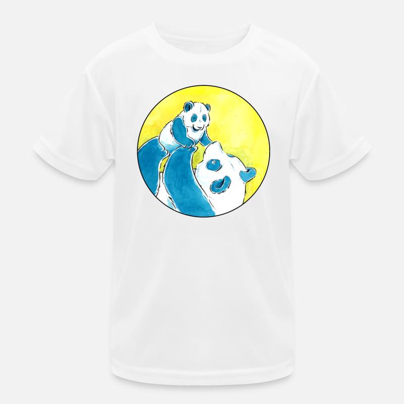 Panda Bear Love Kids Functional T-Shirt