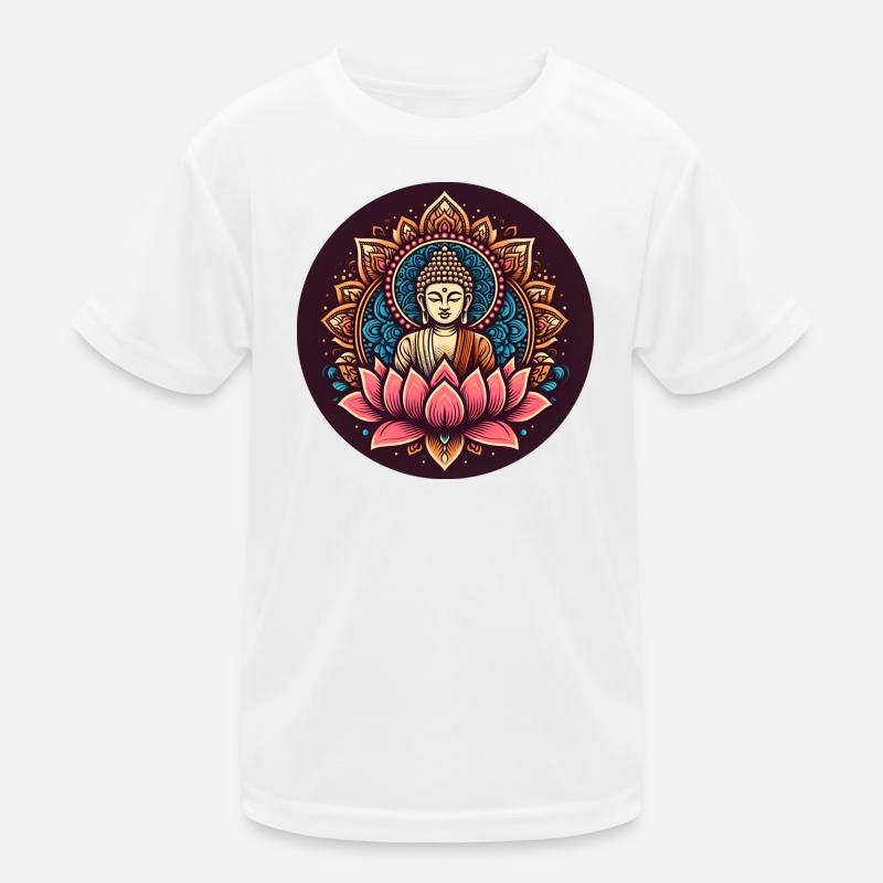 Buddha des Friedens Kinder Funktions-T-Shirt