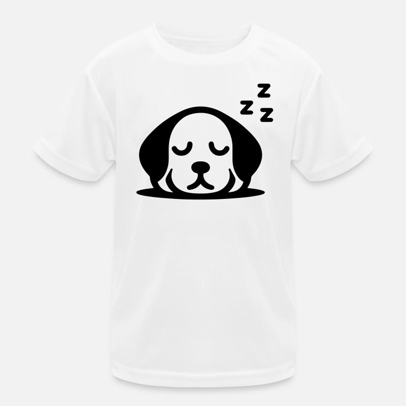 Chien endormi avec ZZZ T-shirt sport Enfant