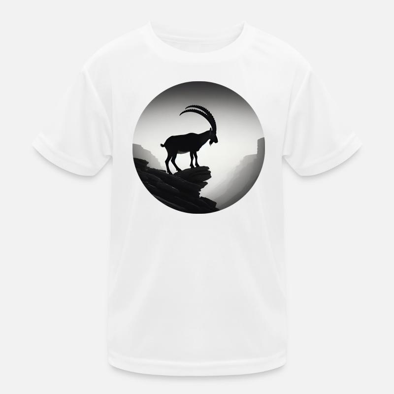 Steinbock Kinder Funktions-T-Shirt