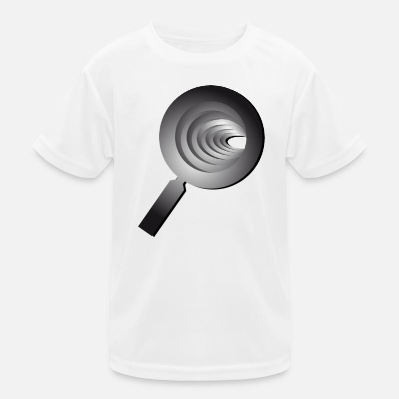 3D magnifying glass - Lupe Kinder Funktions-T-Shirt