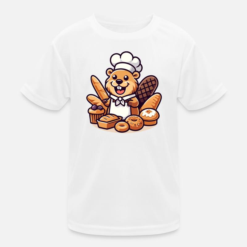 Baker Beaver: Der Konditorei-Profi Kinder Funktions-T-Shirt
