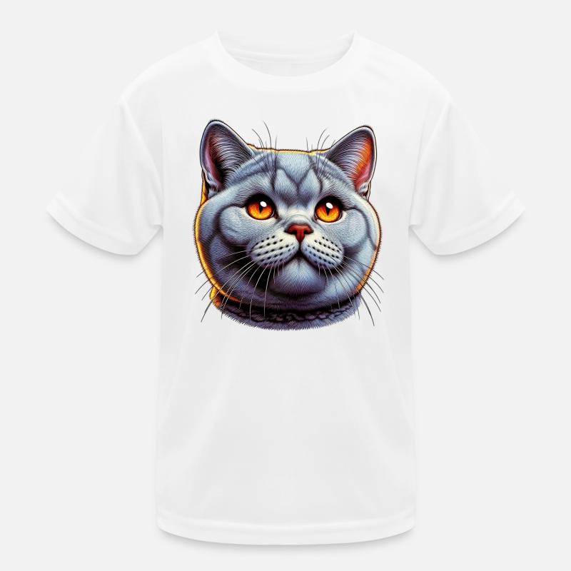 Britisch Kurzhaar Katze Kinder Funktions-T-Shirt