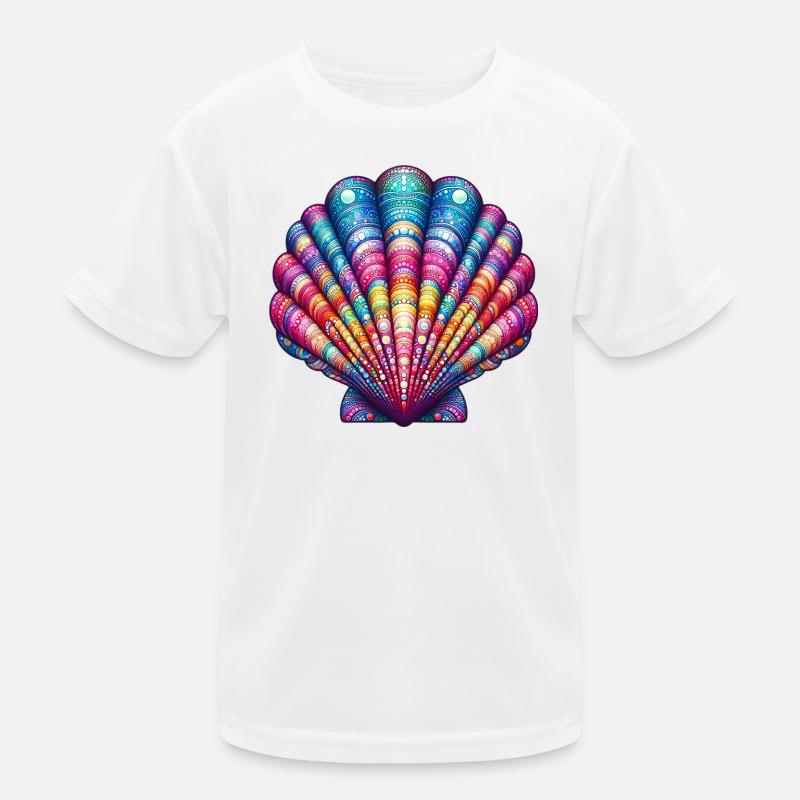 Scallop Shell Kids Functional T-Shirt