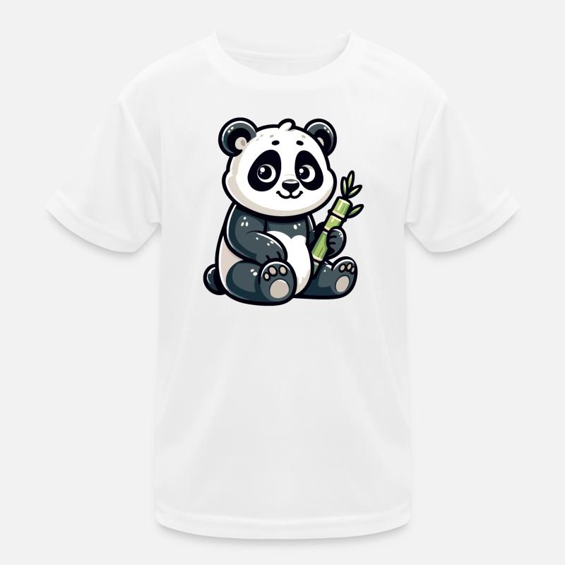 Bamboo Buddy: The Content Panda Kids Functional T-Shirt