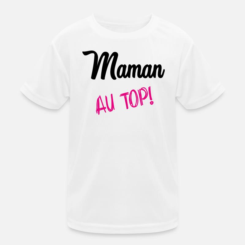 MAMA AN DER SPITZE Kinder Funktions-T-Shirt