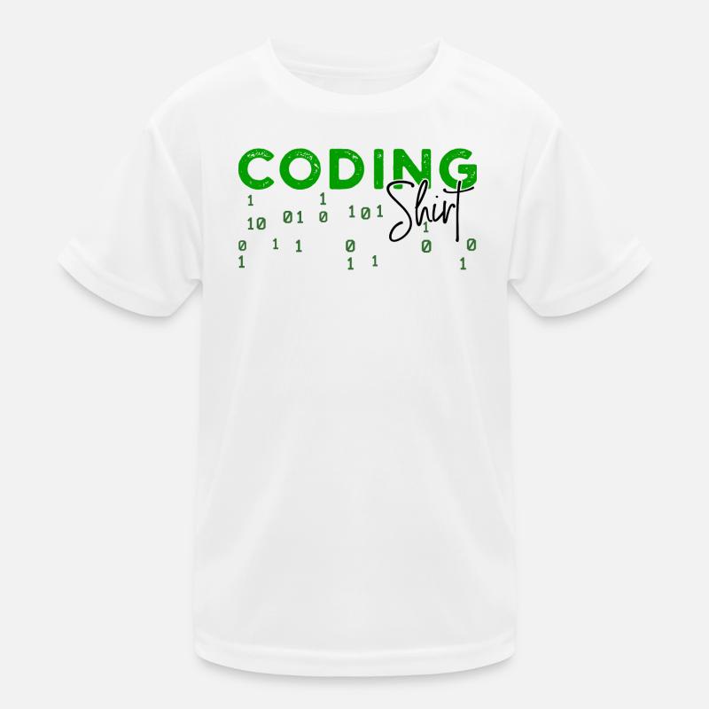 Coden Developer Programmierer Webentwickler Spruch Kinder Funktions-T-Shirt