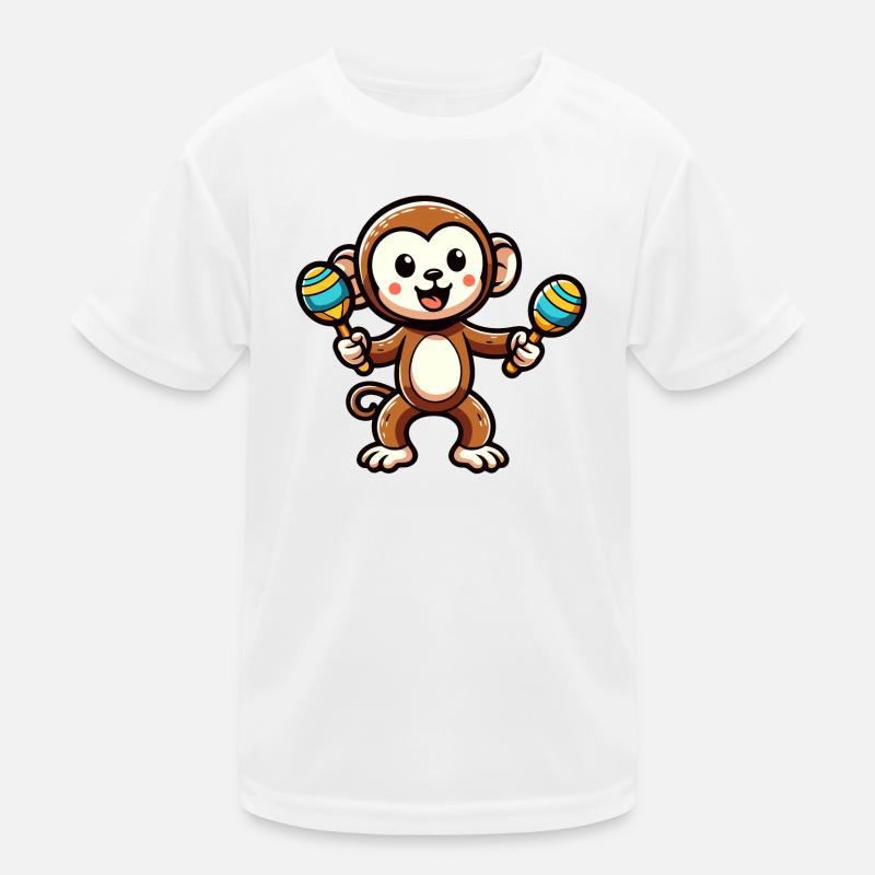 Singe Maraca : le primate musical T-shirt sport Enfant