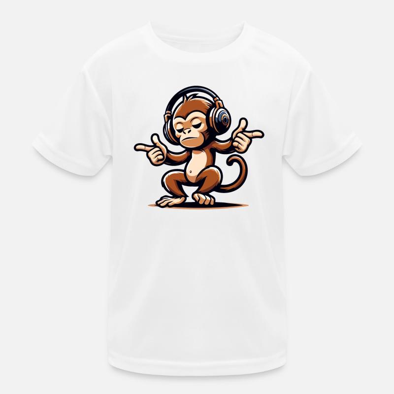 Der Mix Master Monkey Kinder Funktions-T-Shirt