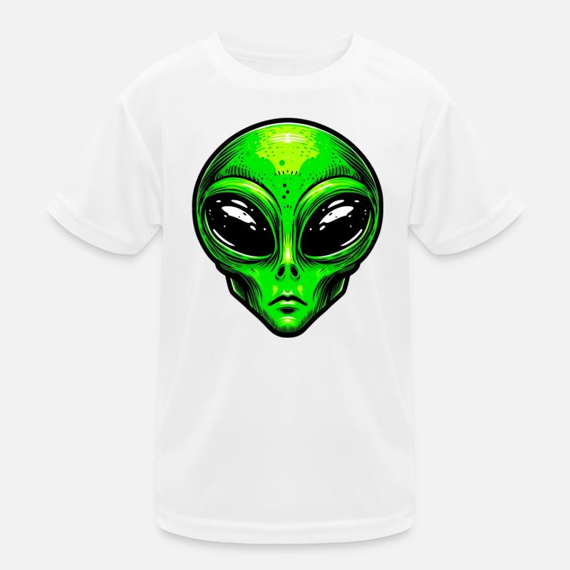Martian Extraterrestrial Alien Kids Functional T-Shirt