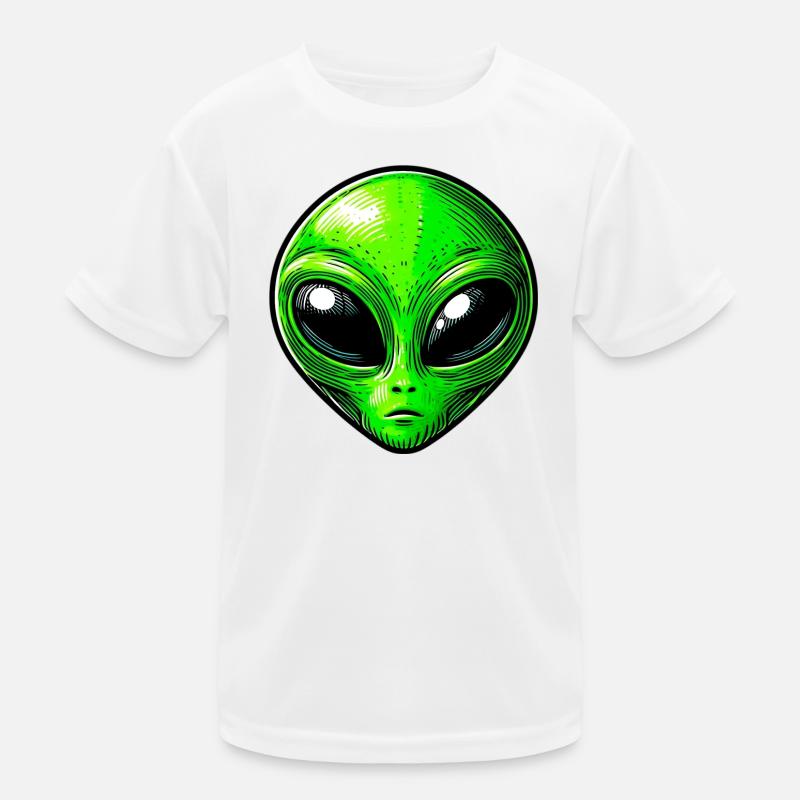 Martian Extraterrestrial Alien Kids Functional T-Shirt