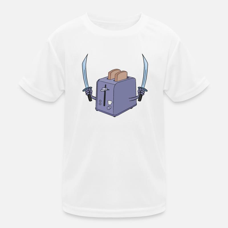 Toaster and the sword Kids Functional T-Shirt