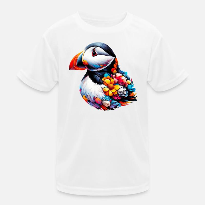 Papageitaucher Kinder Funktions-T-Shirt