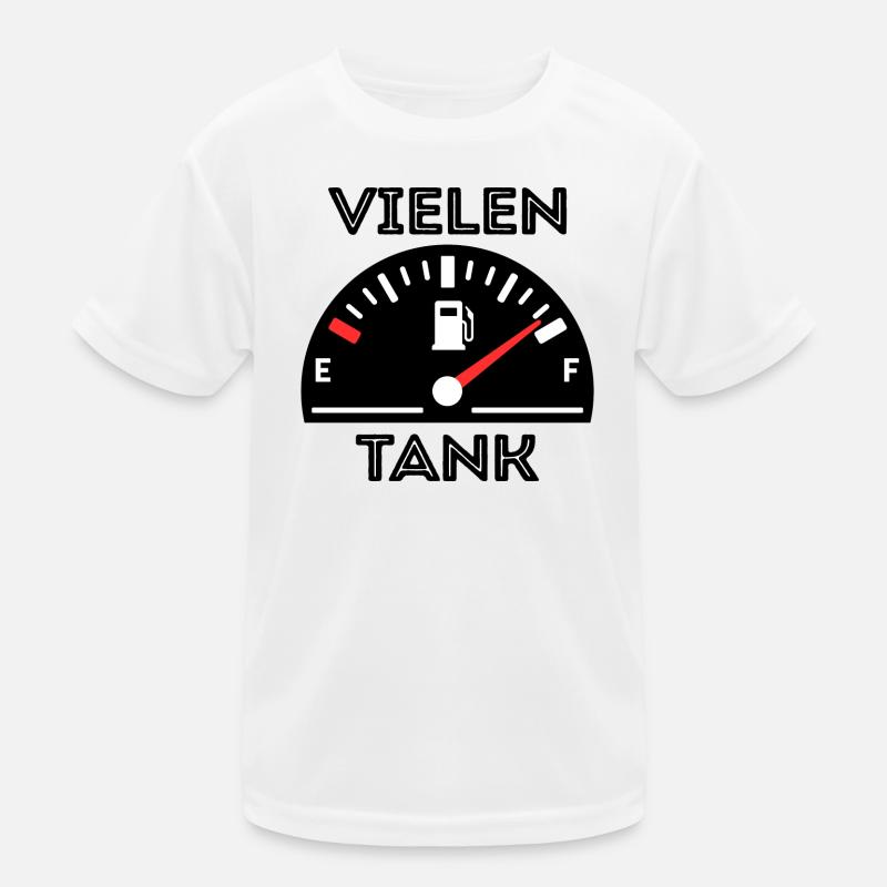 Pompe à carburant de déclaration de ravitaillement en essence de station-service T-shirt sport Enfant