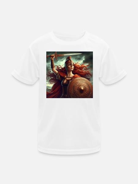 Celtic Warrior - Kids Functional T-Shirt - white - Front