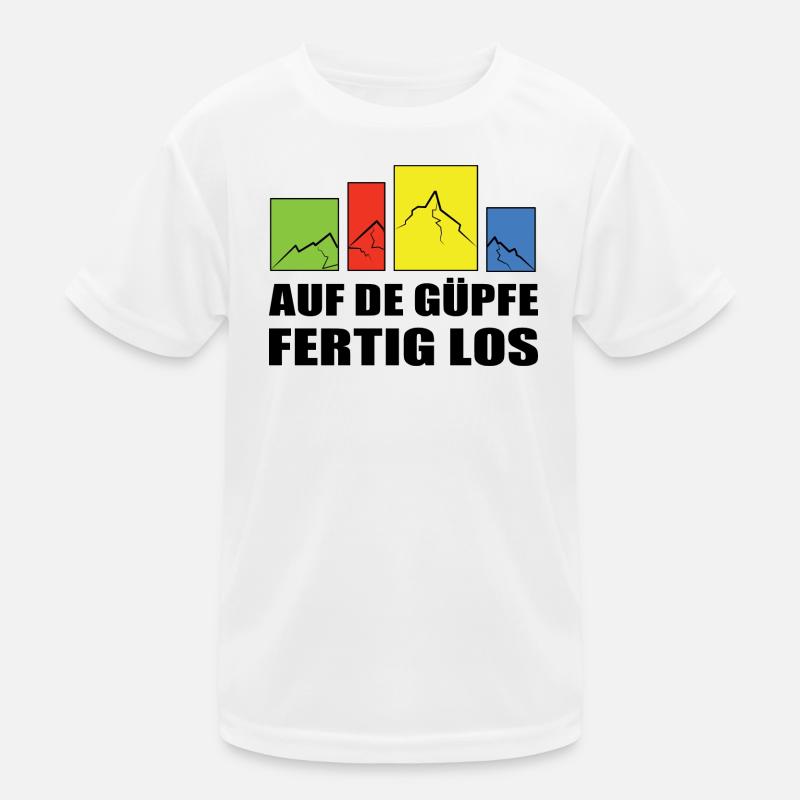 on the Güpfe get set, go-on the summits, get set, go Kids Functional T-Shirt