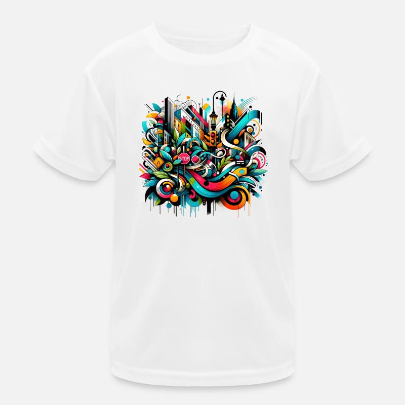 Illustration de graffiti dynamique Art urbain T-shirt sport Enfant