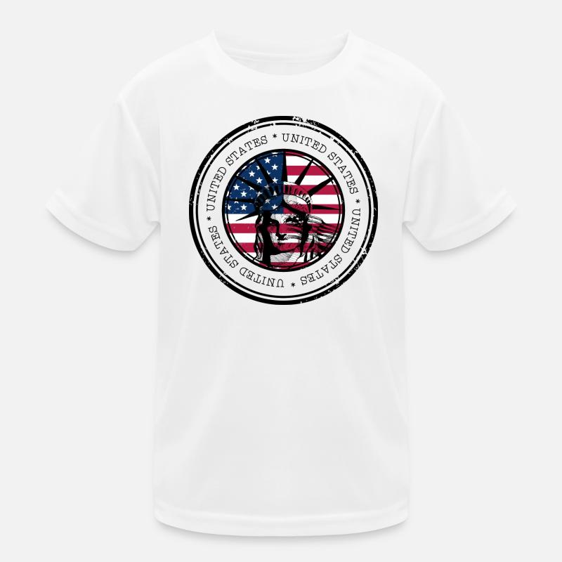 Freiheitsflaggen-Kreis Kinder Funktions-T-Shirt