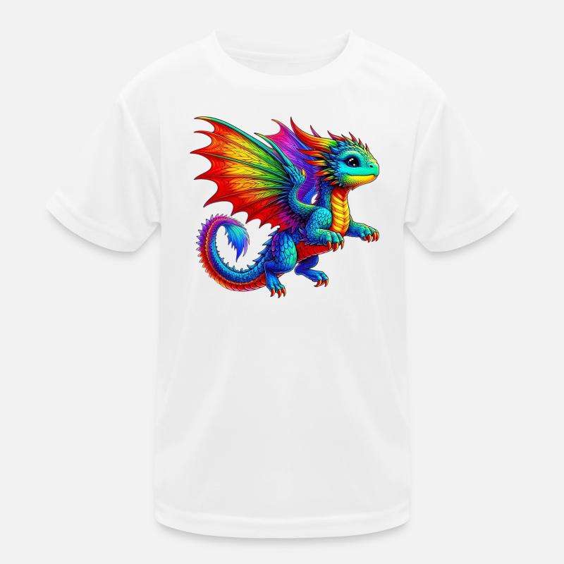 Drache Kinder Funktions-T-Shirt
