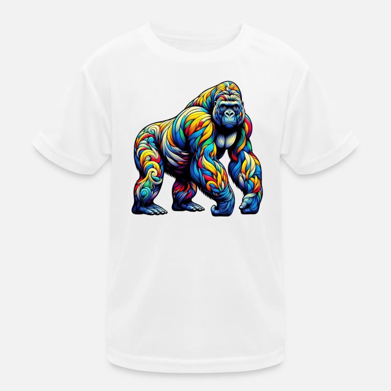 Gorilla Kinder Funktions-T-Shirt
