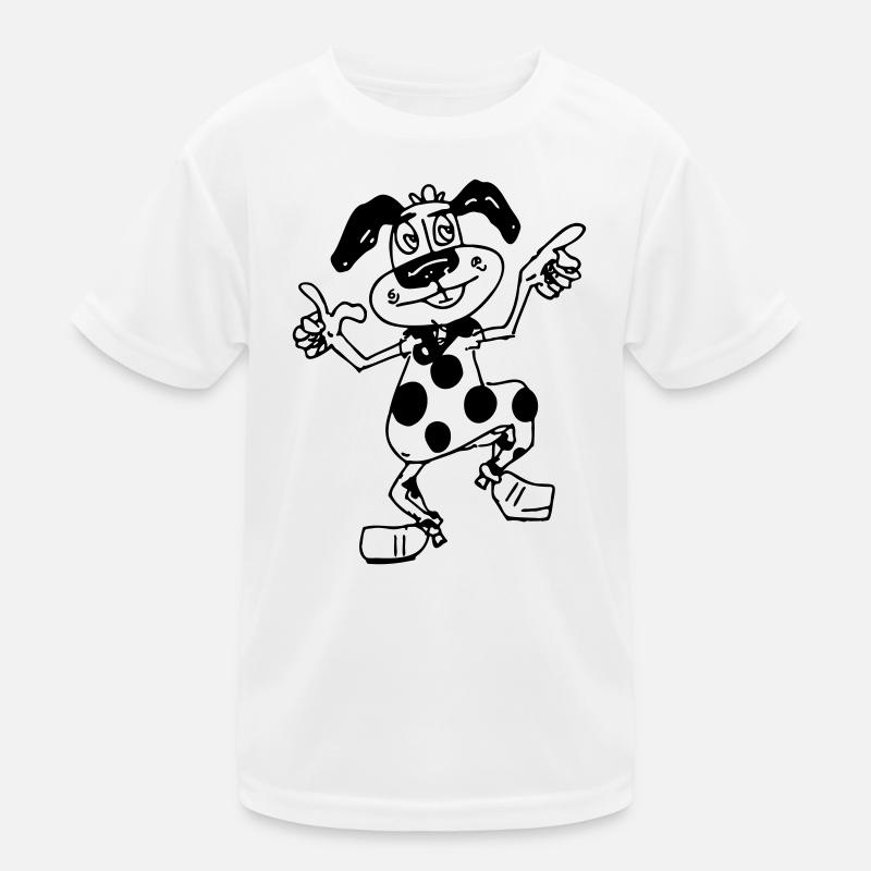 Dancing Dog Kids Functional T-Shirt