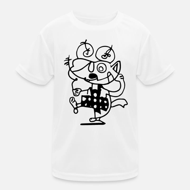 Arty Cat Kids Functional T-Shirt