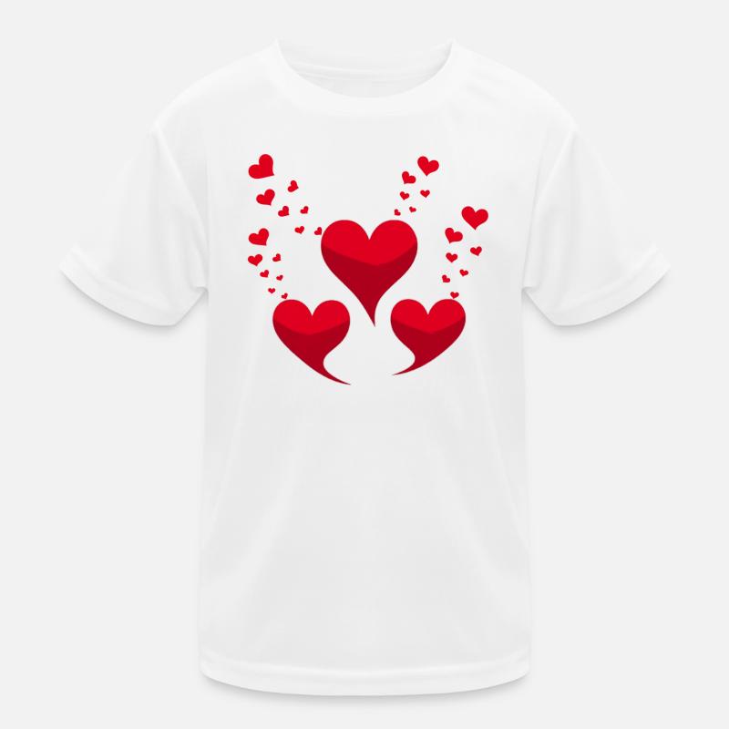 Coeurs rouges T-shirt sport Enfant