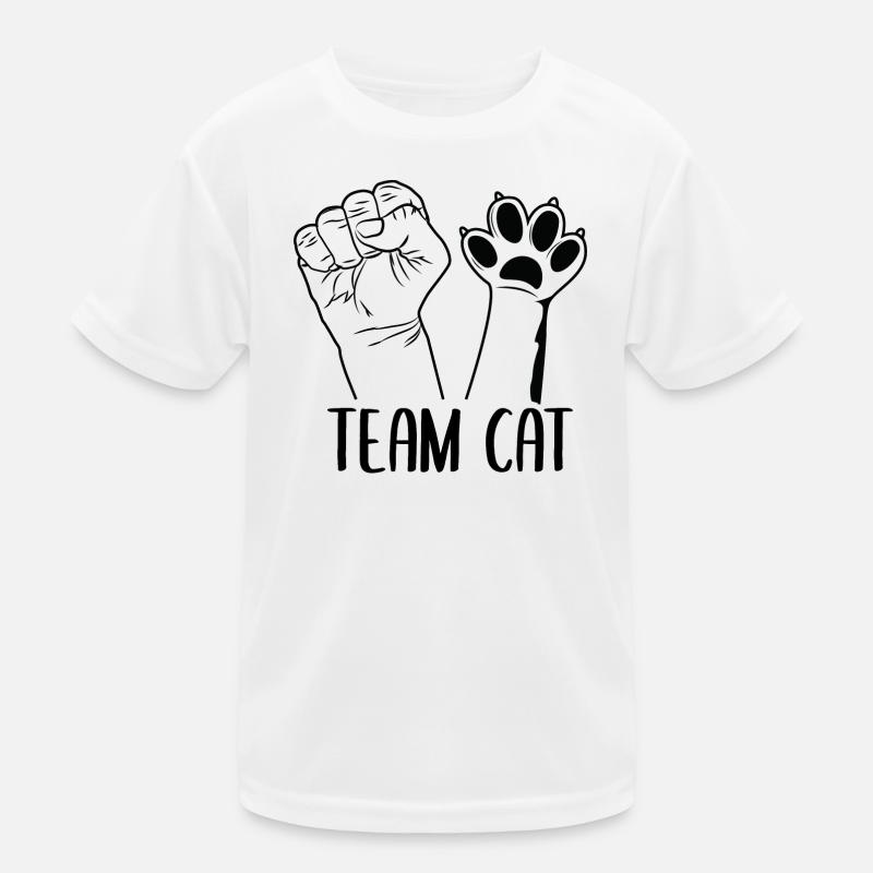 Team Cat Kinder Funktions-T-Shirt