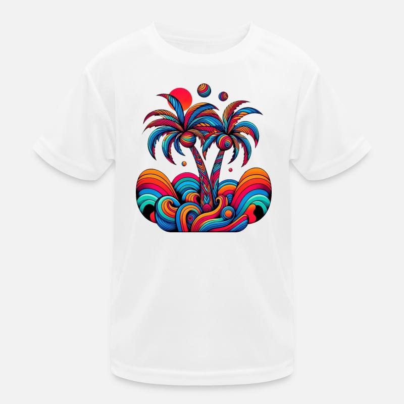 Palmen Kinder Funktions-T-Shirt