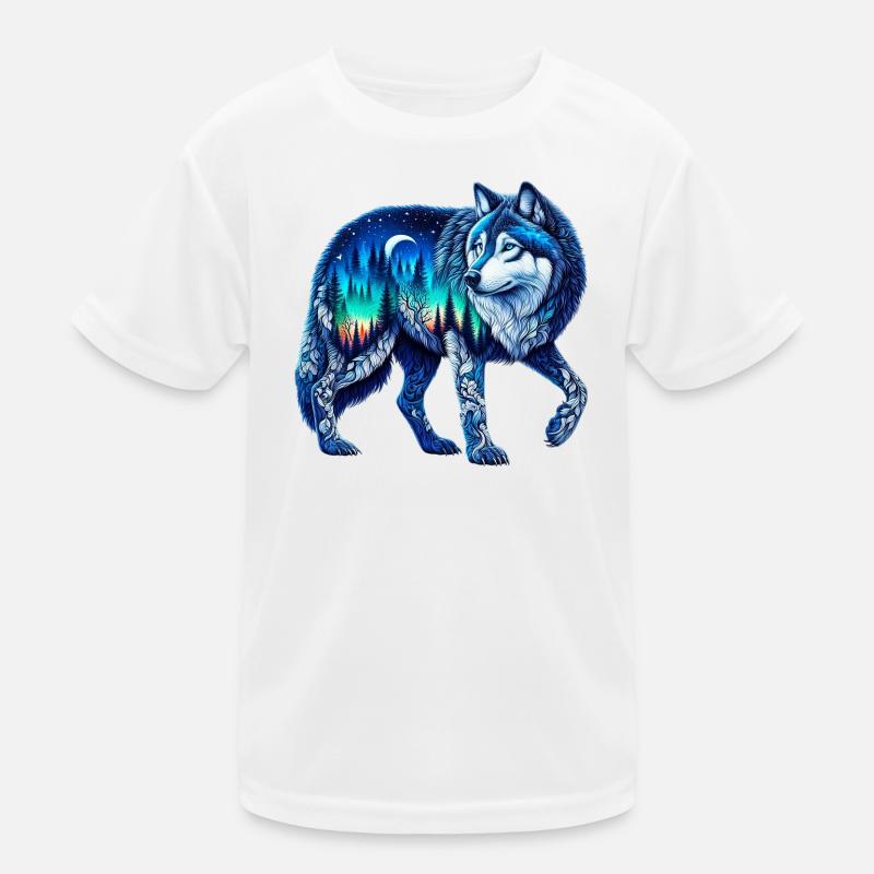 Wolf Kinder Funktions-T-Shirt