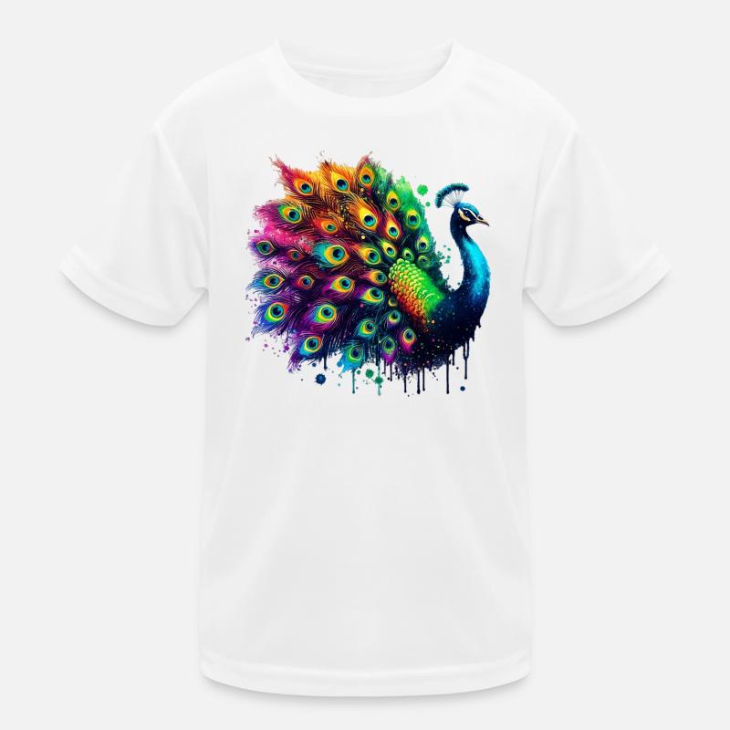 Peacock Kids Functional T-Shirt