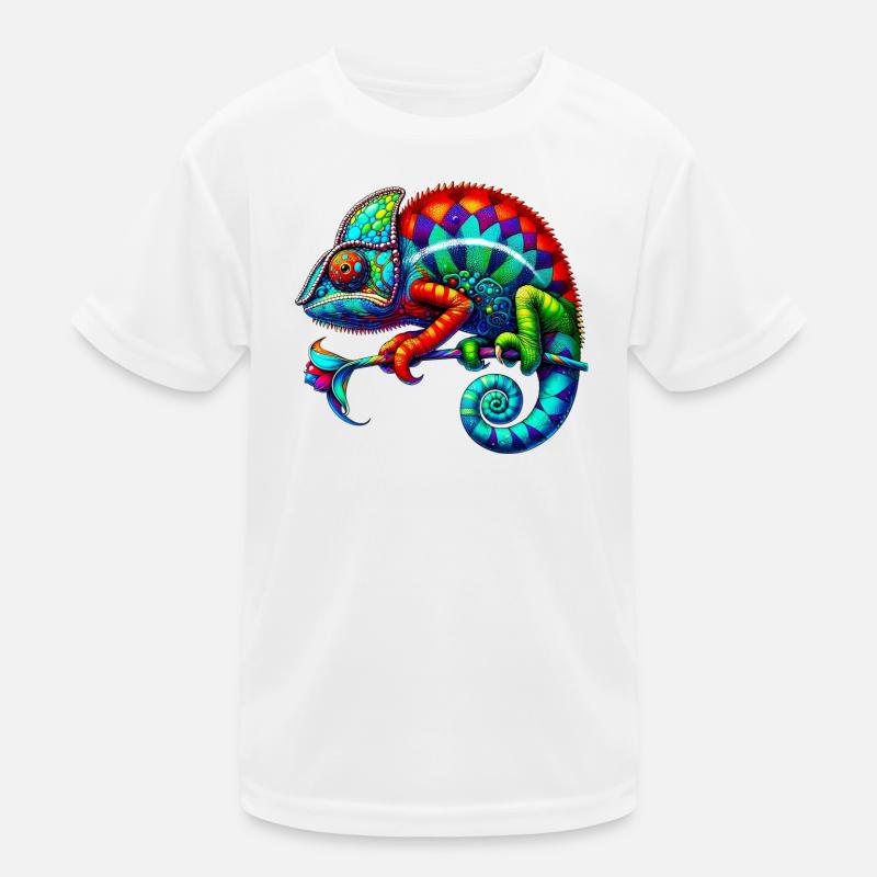Chamäleon Kinder Funktions-T-Shirt