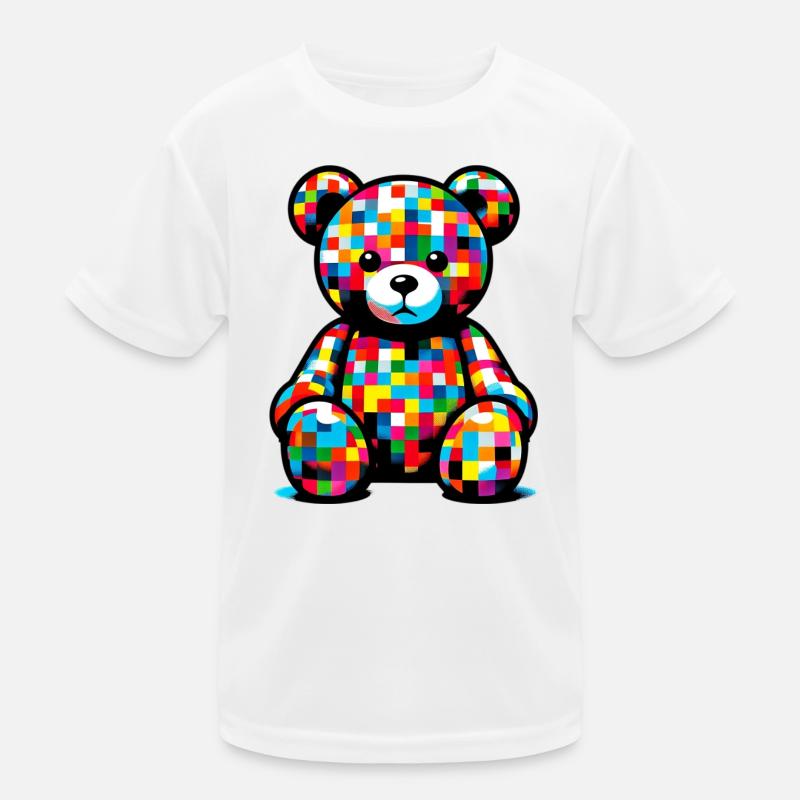 Teddybär Kinder Funktions-T-Shirt