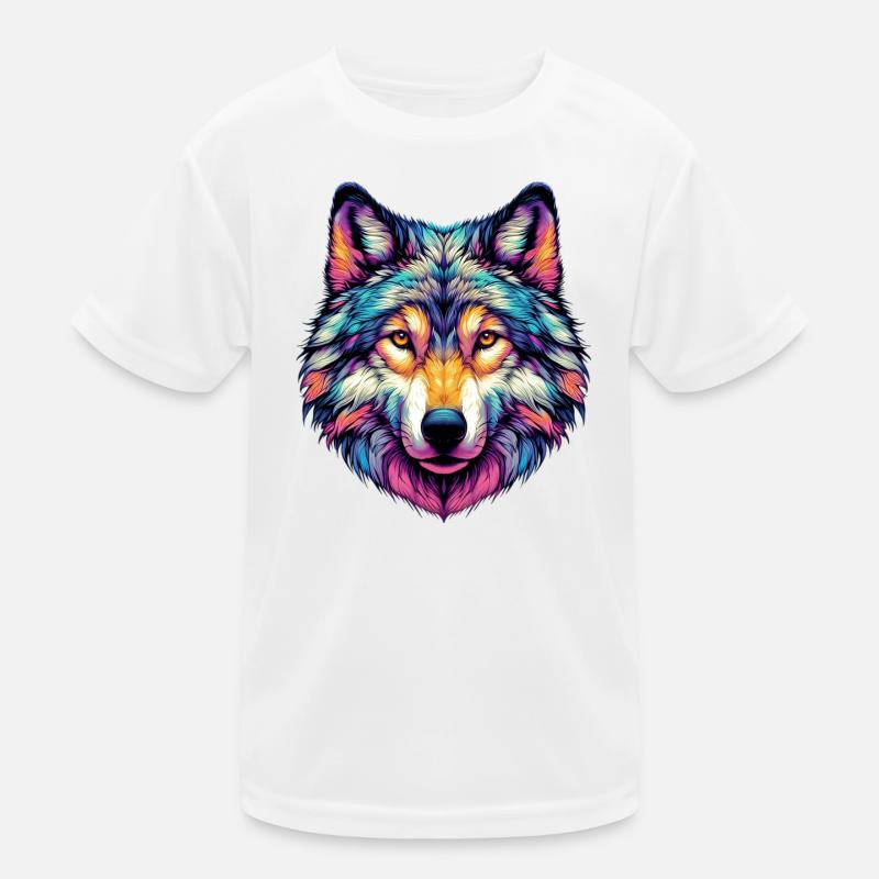 Wolf Kinder Funktions-T-Shirt