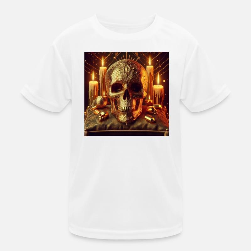 Golden Skull Kids Functional T-Shirt