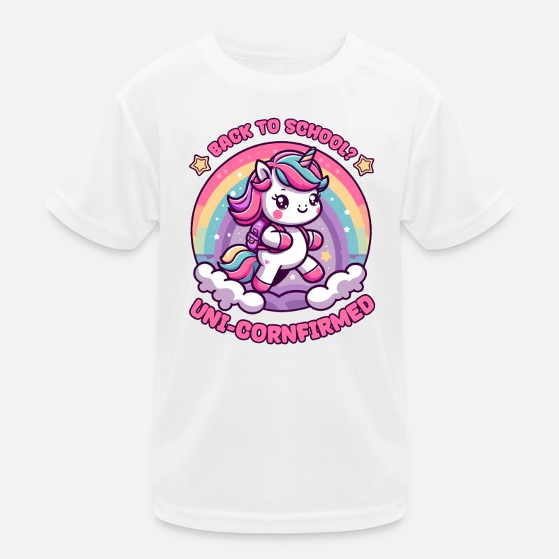Zurück zur Schule? Uni-cornfirmed! Kinder Funktions-T-Shirt
