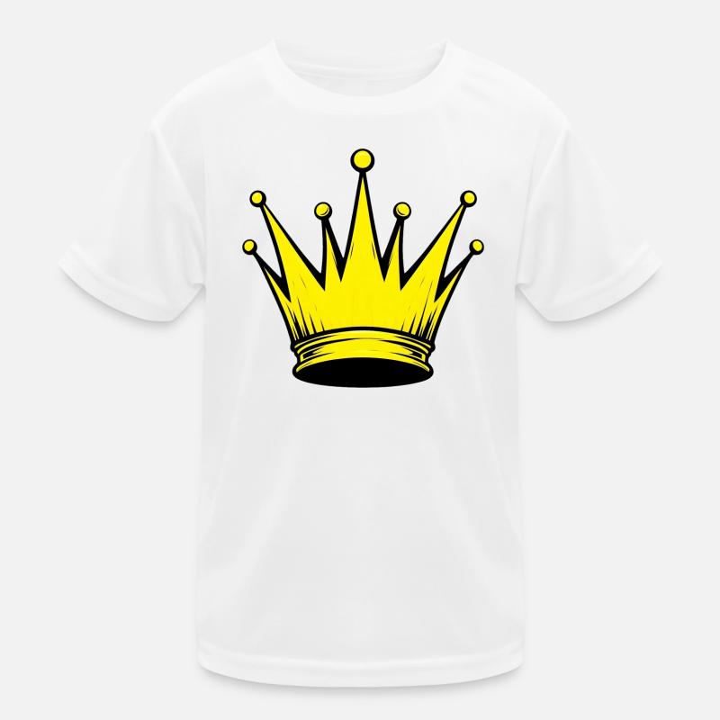 Goldene Krone Kinder Funktions-T-Shirt