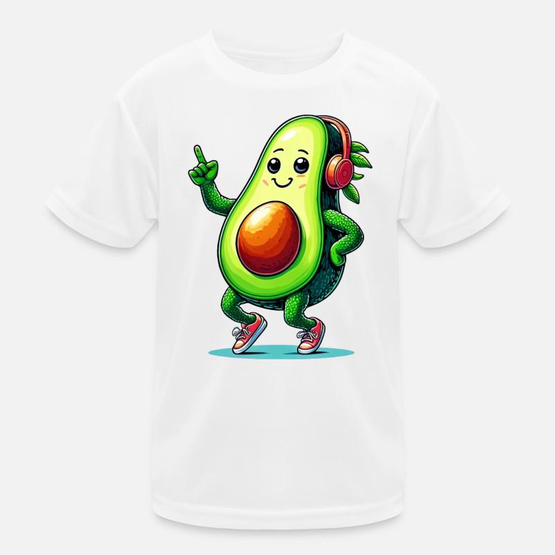 Avocado-Ballen Kinder Funktions-T-Shirt